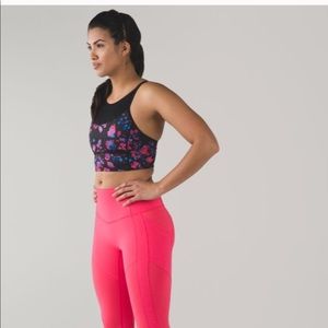 LuluLemon Mesh Colorful Bra Top NWOT